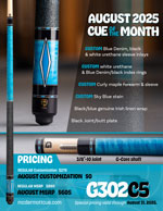 G302C5 August 2025 Cue of the Month flyer